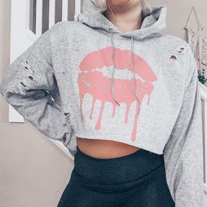 Destroyed Lips hoodie